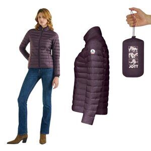 JOTT Just Over the Top CHA Down Puffer Jacket Purple M – Packable, EUC, Puffer